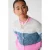 Shoeby gebreid gestreept vest met wol – roze/blauw/grijs