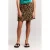 Protest midi rok korte rok met panterprint bruin