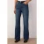 TRENDYOLMİLLA Dames Donkerblauw Effen Wijde pijp Hoge taille Jeans