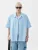 VAMOS CLO Overhemd  blauw / wit