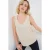 Gestructureerde V-hals Mouwloze Blouse