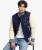 Vintage Patched Varsity Jas Blauw