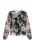 Usha Blouse  aqua / zalm roze / zwart / wit