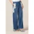 Oltre Palazzo Jeans With Decorative Embroidery Blue