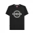 Lambretta Heren Target Two Tone T-Shirt (Zwart)