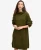 Superdry Vrouwen Gebreide Trui-jurk met Grove rib Groen