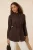 Trendyol Modest Dames Bruin Effen Lang Getailleerd Modest Overhemden