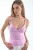 V-hals Ribbels Aansluitende Tanktop