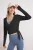TRENDYOLMİLLA Dames Zwart Effen Lang Bolero Blouses