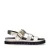 Sacha leren sandalen goud