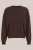 WE Fashion – Heren regular fit fijngebreide trui met embroidery – Regular fit – Donkerbruin – Katoen –