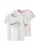 NAME IT Shirt ‘NMFVIBEKE’  pasteelgeel / rosa / zwart / wit