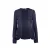 Transparante jurk in etnische stijl, marineblauw