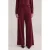 WE Fashion wide leg high waist broek donkerrood