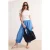 TRENDYOLMİLLA Dames Ecru Grafisch Kort Getailleerd T-shirts