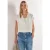 Street One Dames Blouse met overhangende schouders en tape in Wit