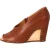 Maison Margiela Geopende Teenzool Piped Wedge in Tan Leer