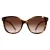 Prada PR22ZS 07R0A6 caramel tortoise bruin gradiënt zonnebril