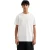 Armani Exchange Heren Textured Crew Neck Regular T-shirt (Gebroken wit)
