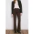 Mango high waist flared jeans donkerbruin