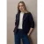 Street One Dames Kort Cosy reversjack in Blauw