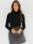 Honnête Atelier Gebreide top ‘Sylvie’  zwart