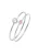 ELLI Sieraden set  rosa / zilver / wit