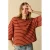 Sissy-Boy katoenen gestreepte sweater – donkerrood