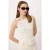 TRENDYOLMİLLA Dames Beige Effen Mouwloos Regular fit Blouses