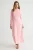 Trendyol Modest Dames Roze Effen Maxi Lang Avond / Dagelijks Skater Modest Jurken