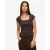 Dames-T-shirt met vierkante hals Superdry Essential