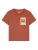 Watapparel Shirt ‘Tarot The Hamburger’  roestbruin / gemengde kleuren