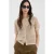 Mango vest beige fijn gebreid