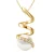 Diamond Pendant 0.060 Cts Gekweekte Pearl Zoetwater 7-8mm ronde witte geel goud