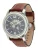 FOSSIL Analoog horloge ‘Heritage’  duifblauw / bruin / zilver