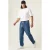 Baggy Denim Broek met Koord Taille