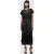AllSaints Etta Emb Dress Black