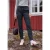 Mid Waist Slim Leg Hose in casual pasvorm