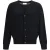 Ami Paris Zwarte Merinowollen Cardigan