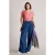 White Stuff Nelly Notch Stripe Neck Tee Coral Multi