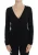 Versace Jeans Vrouwen Zwarte Stretch Sweater met lange mouwen