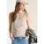 Cecil Dames Basic top met ronde hals in een 2-pack in Multicolour|Groen|Beige