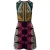 Mouwloze nauwsluitende jurk van Valentino met foulardprint in veelkleurige viscose.