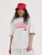 AND1 Shirt  lichtgrijs / rood