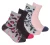 Sock Snob – 4 Paar Dames Gezellige Thermische Bed Sokken met Antislip Grips – Dierenprint