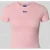 Hugo Blue Slim fit T-shirt van katoenmix, model ‘BABY TEE_B’