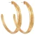 Label Kiki gold plated oorbellen Sunlight