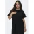 ONLY CARMAKOMA mini jurk met glitter zwart
