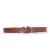 Valentino Garavani Bruine leren V-gesp riem