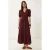 Dames Katoenmix Poplin Maxi Jurk